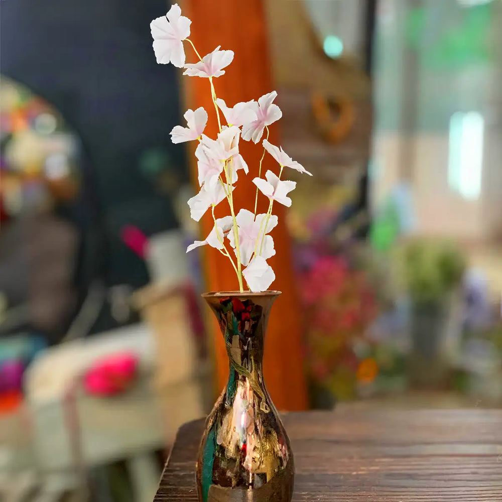 Vara con Flores Artificiales, Color Rosa