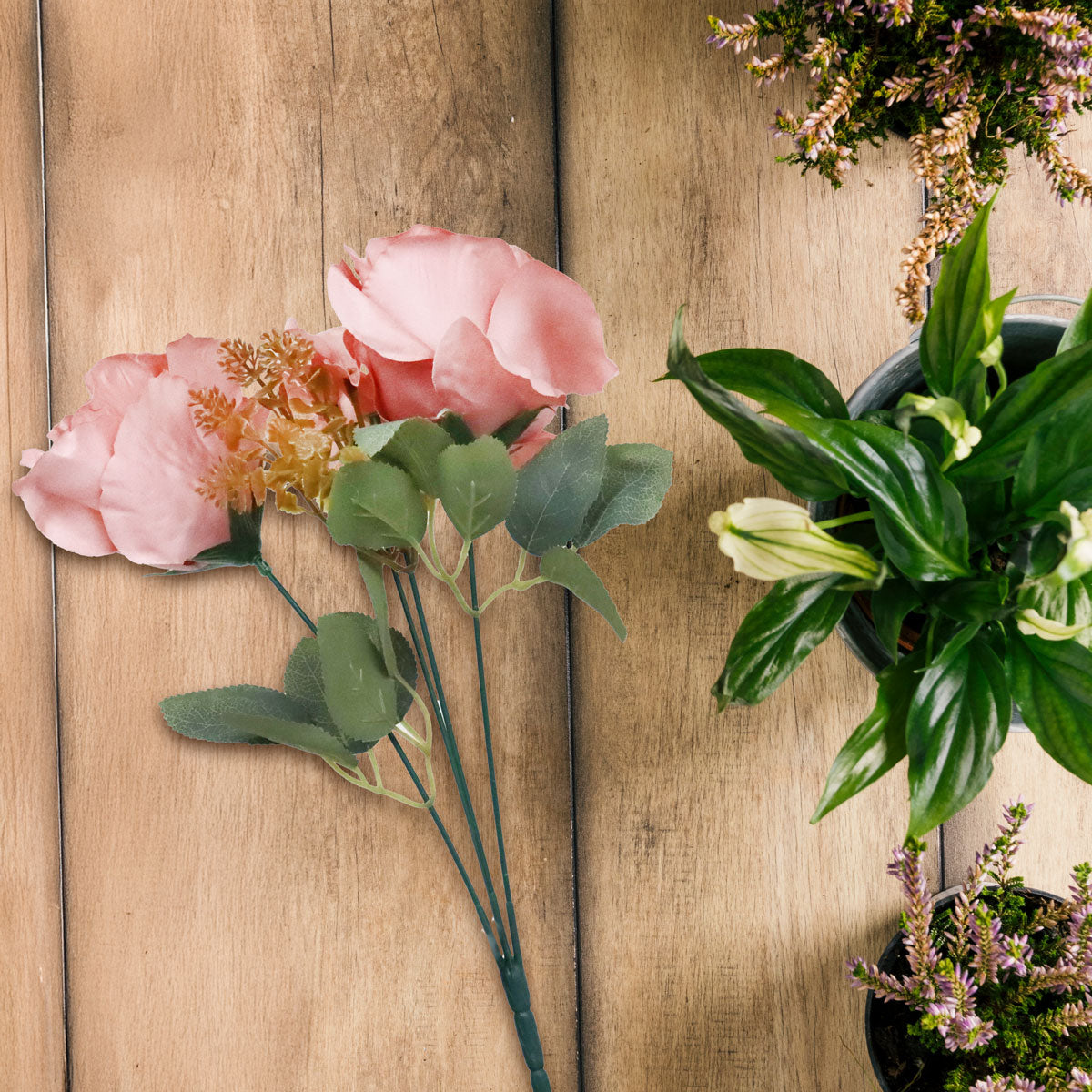 Rosas Artificiales, 2 pzas