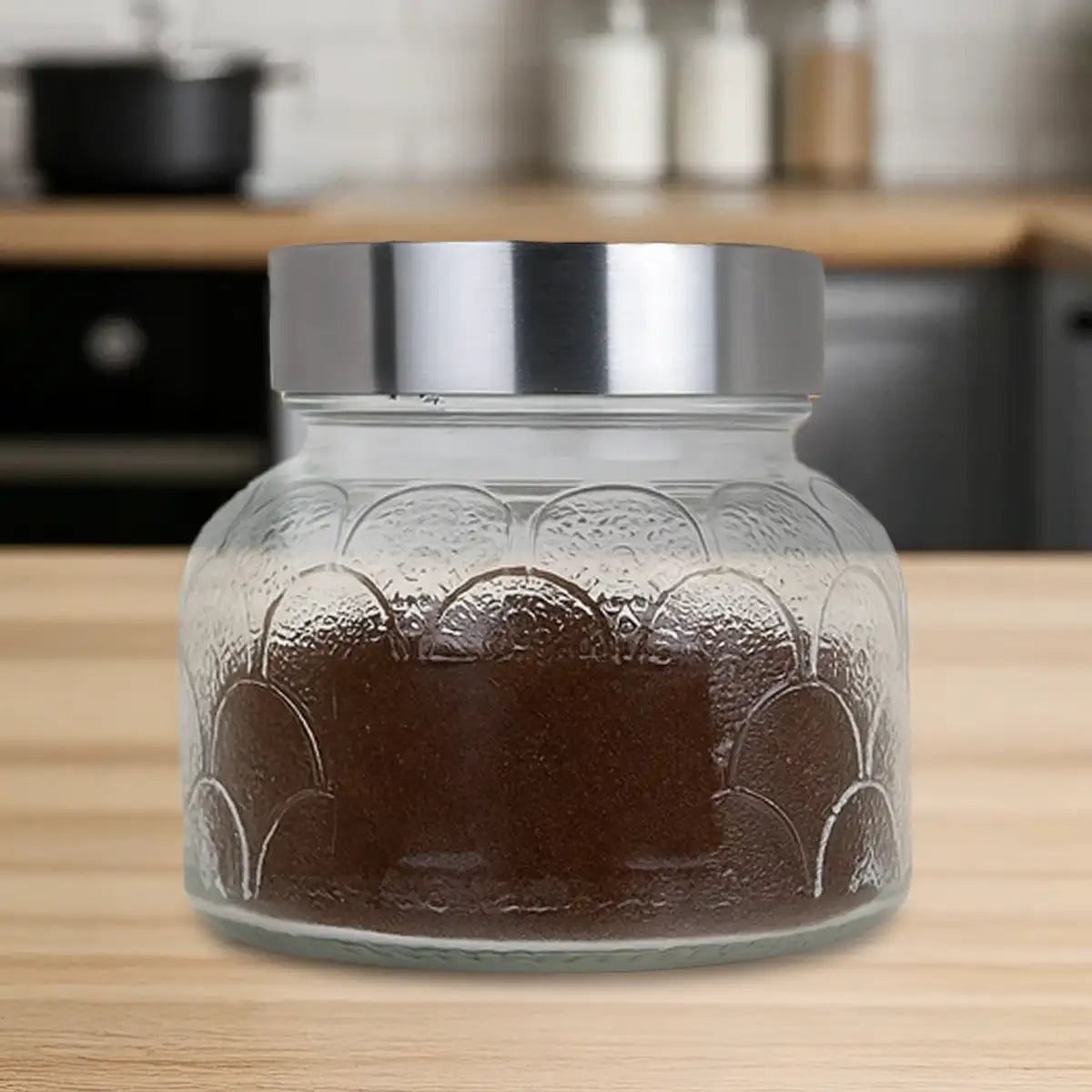 Frasco con Tapa, Diseño Textura, 300 ml