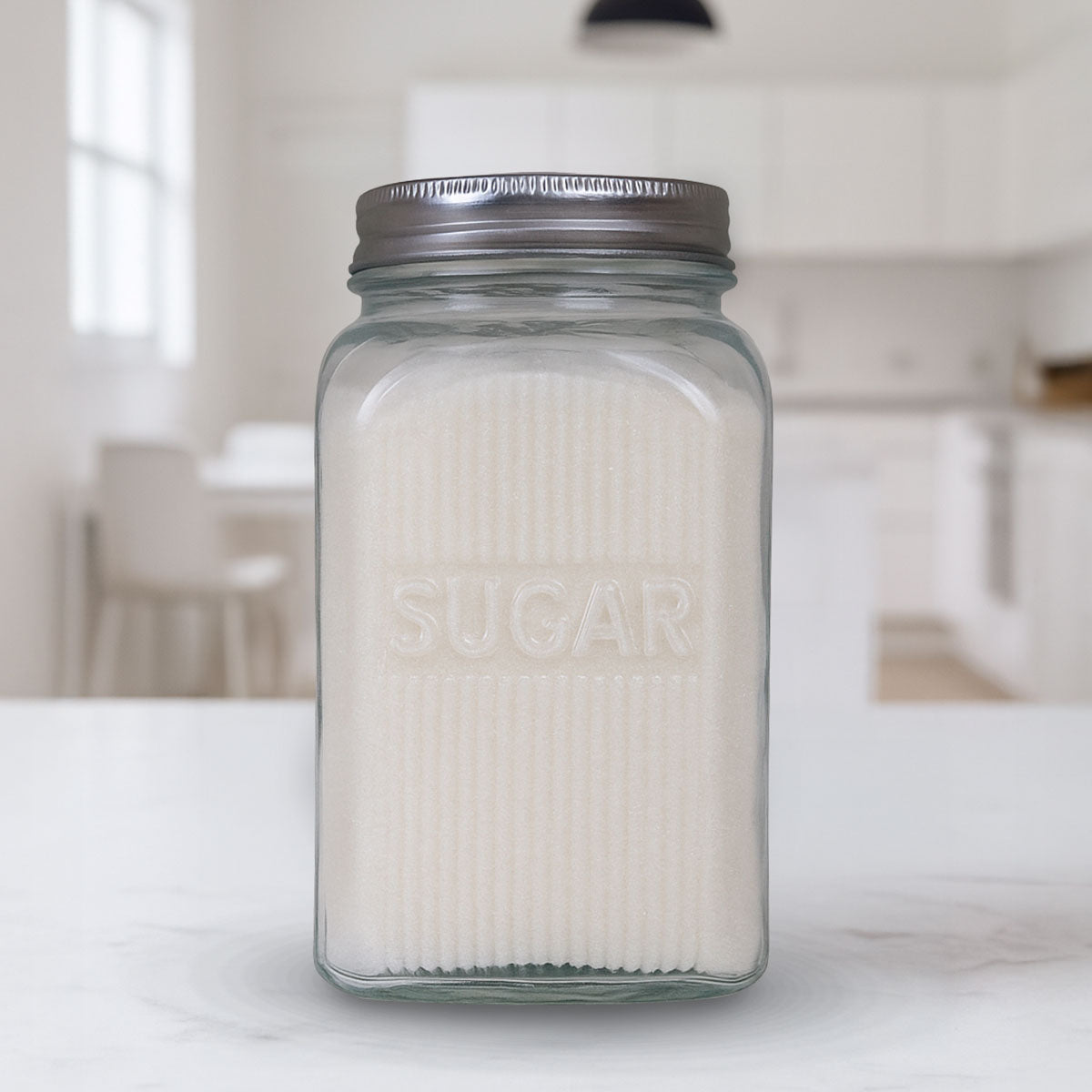 Frasco de Vidrio con Tapa, Sugar, 1000 ml