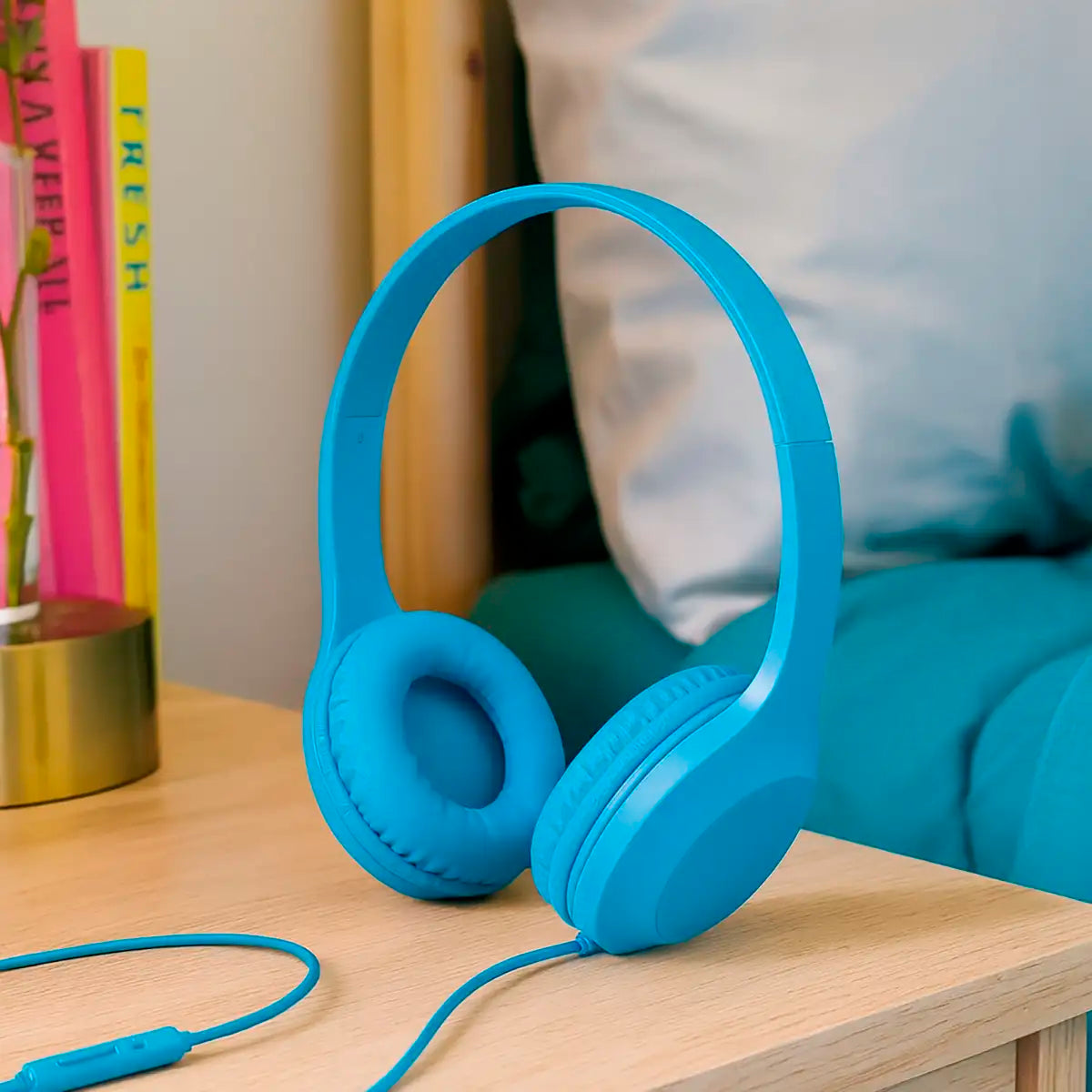 Auriculares con Cable Heyday, Color Azul
