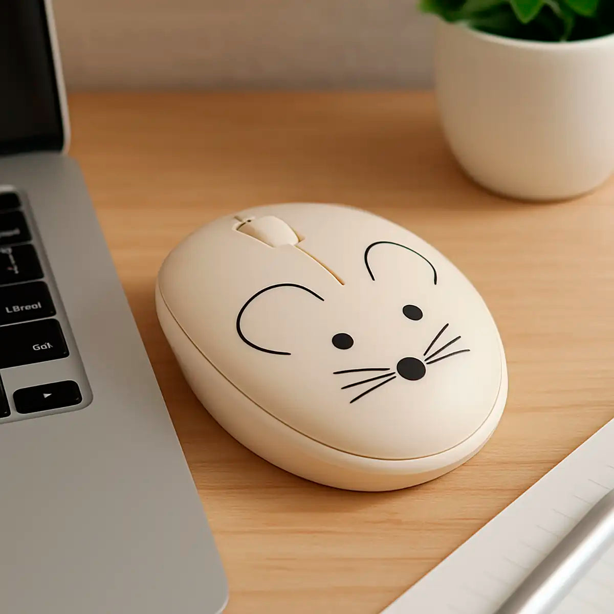 Ratón Inalámbrico Vivitar, Diseño de Raton, Color Canela