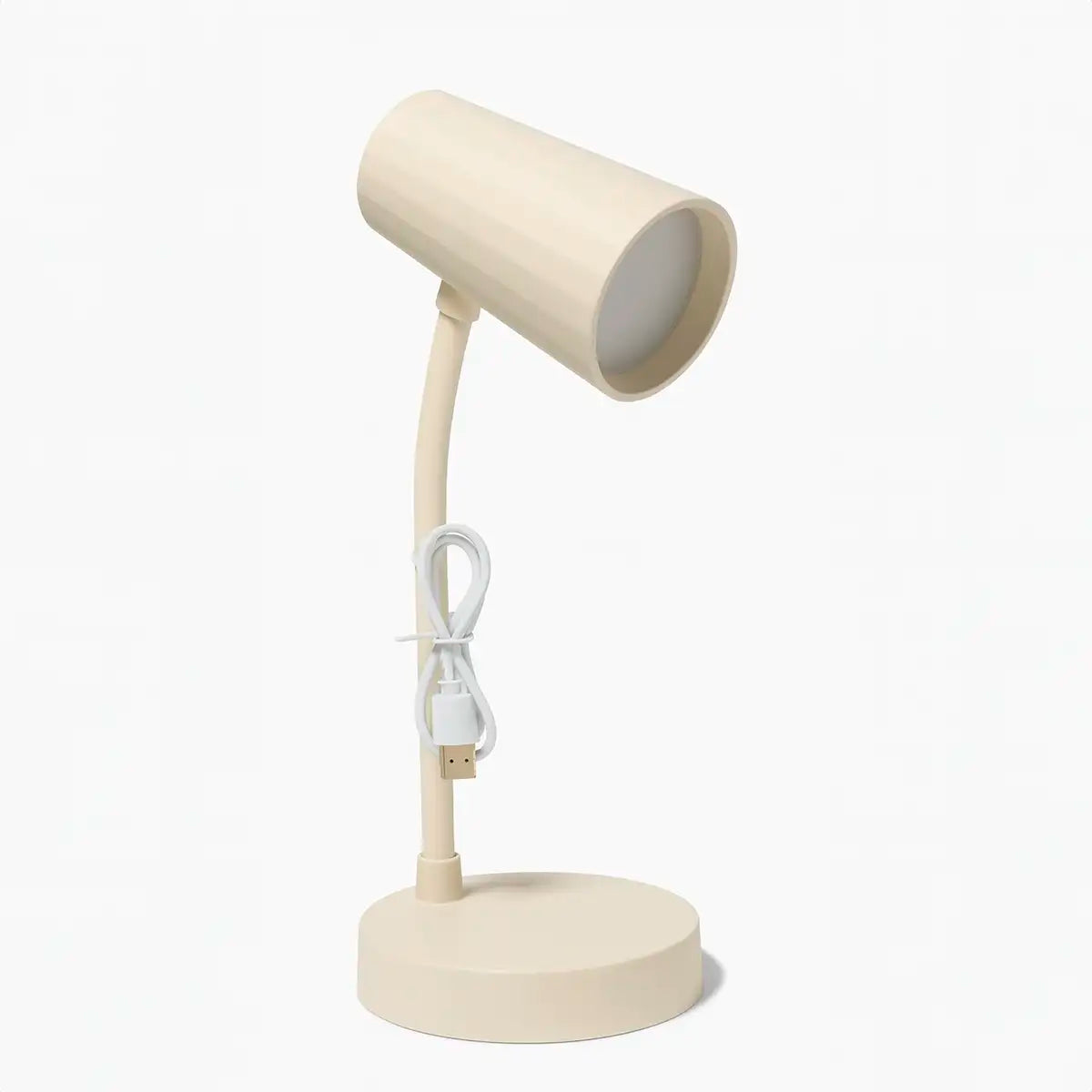 Lámpara de Escritorio USB, Bullseye's Playground, Color Crema