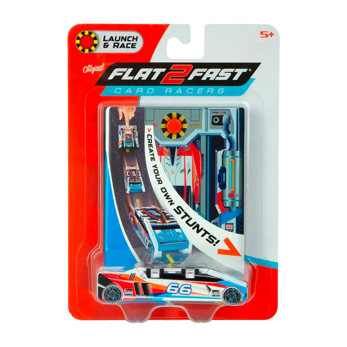 Vehículo Lanzador Flat 2 Fast Card Racers #66