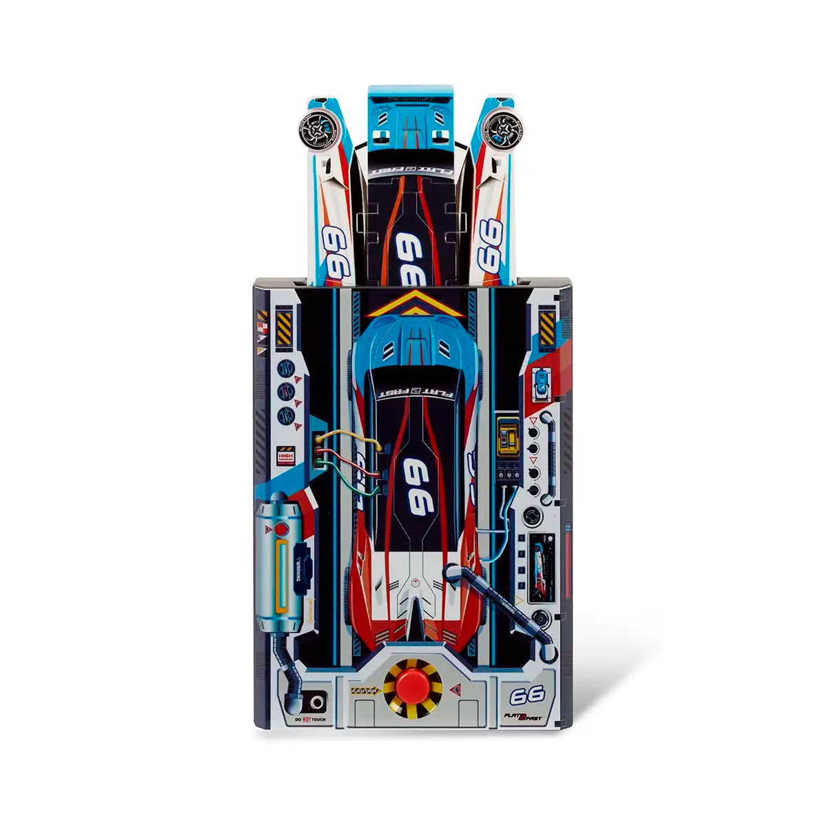 Vehículo Lanzador Flat 2 Fast Card Racers #66