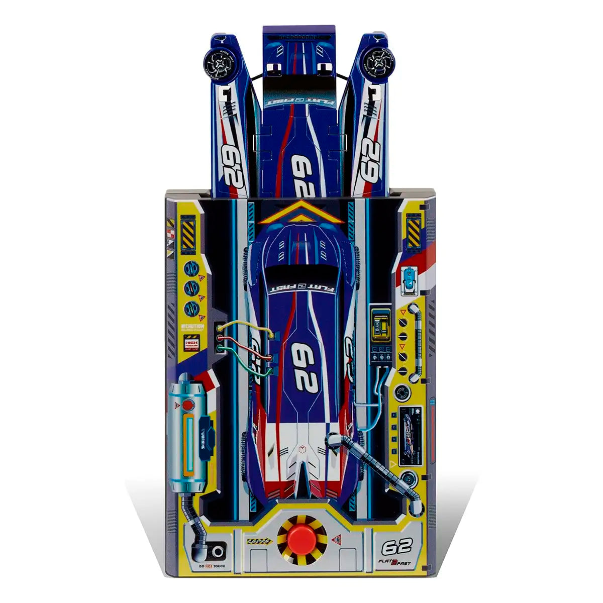 Vehículo Lanzador Flat 2 Fast Card Racers #62