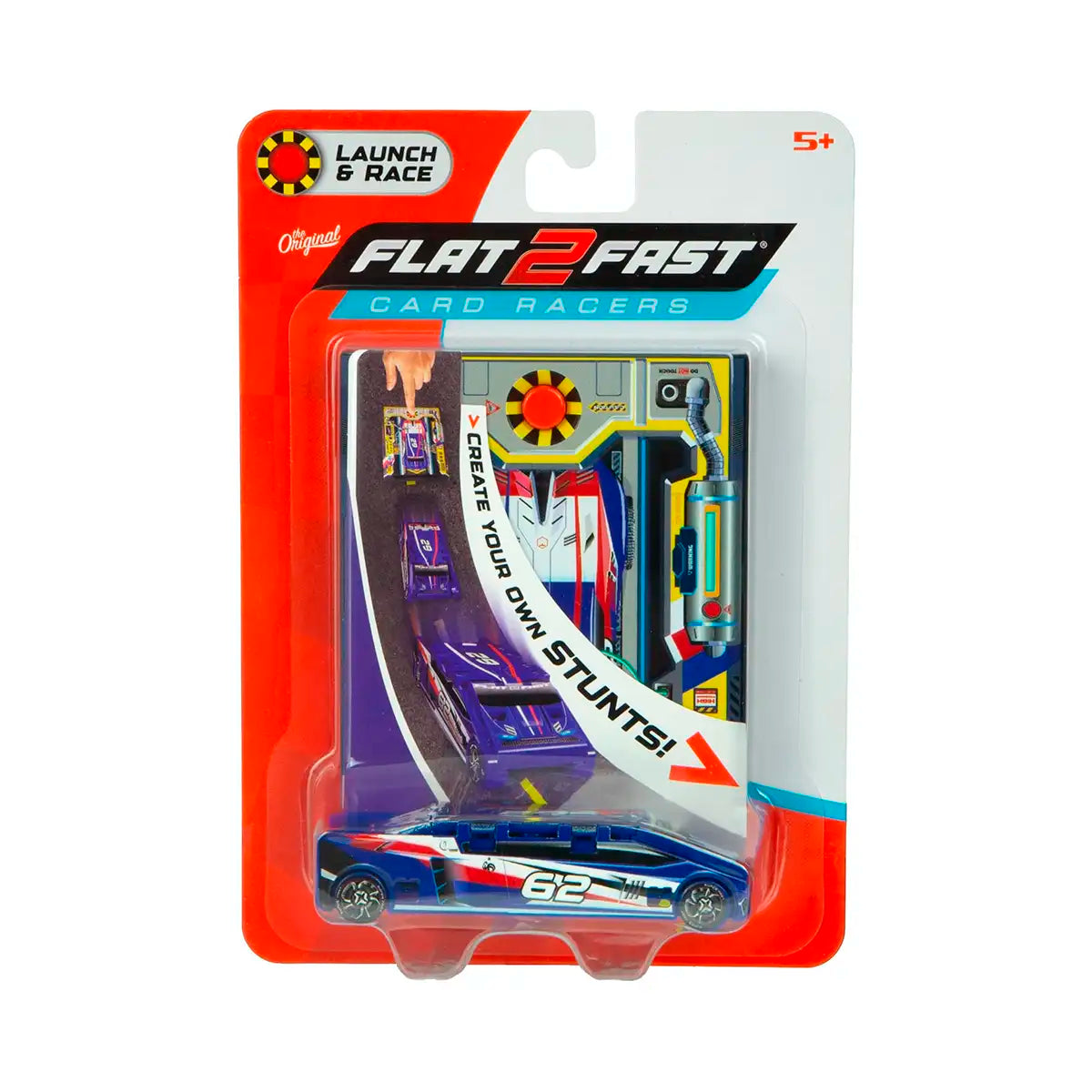 Vehículo Lanzador Flat 2 Fast Card Racers #62