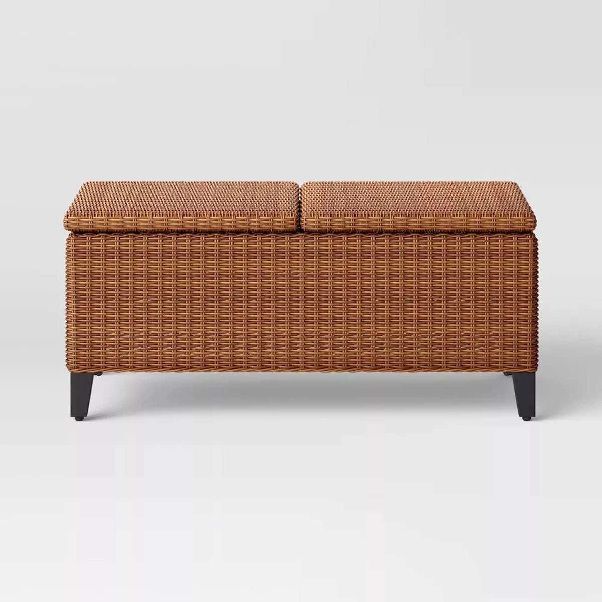 Mesa de Centro Plegable de Acero y Mimbre, Threshold