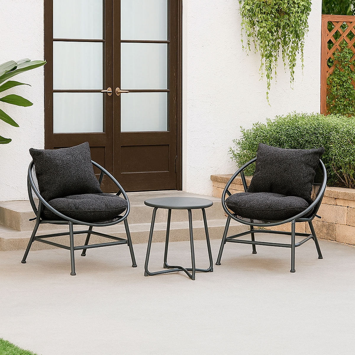 Juego de Sillas y Mesa de Metal, Room Essentials, 3 pzas