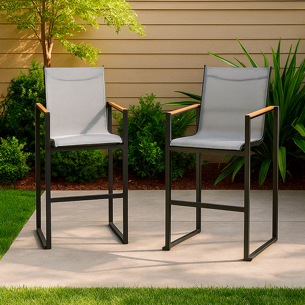 Sillas de Patio, Altura Bar, Projet 62, 2 pzas