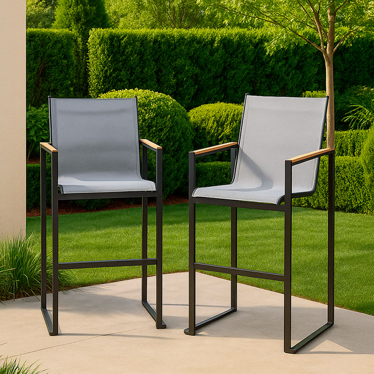 Sillas de Patio, Altura Bar, Projet 62, 2 pzas