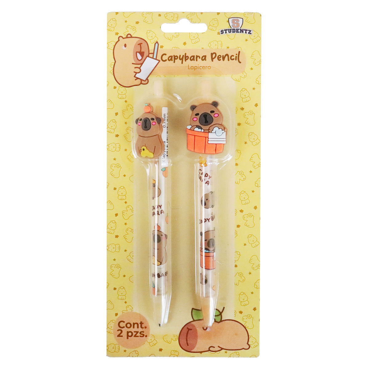Set de 2 Lápices, Capibara