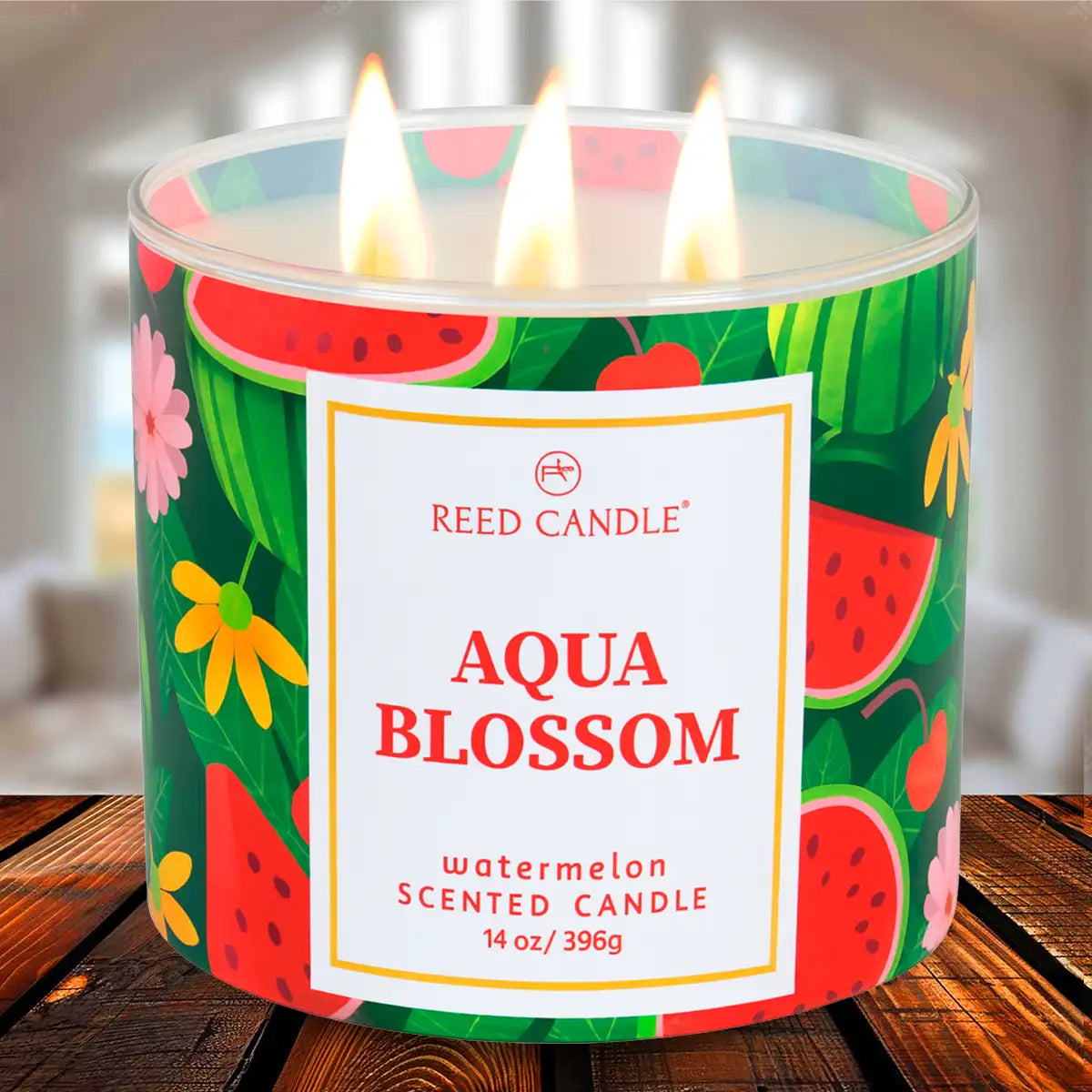 Vela Aromática, Reed Candle, Aqua Blossom, 396 g