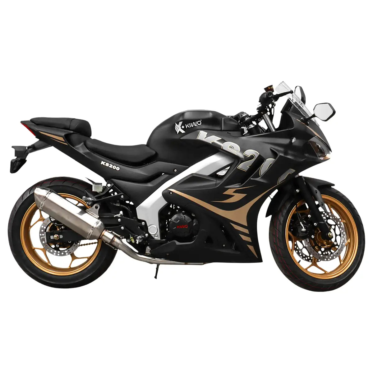 Motocicleta Kiwo KS 200 2025, Color Negro