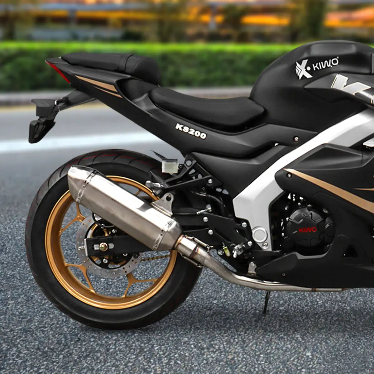 Motocicleta Kiwo KS 200 2025, Color Negro