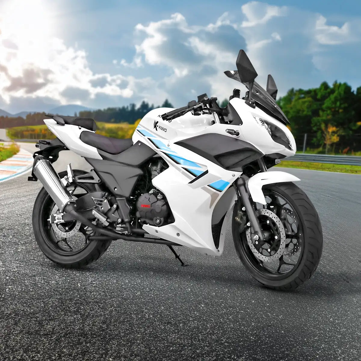 Motocicleta Kiwo KR 200 2025, Color Azul