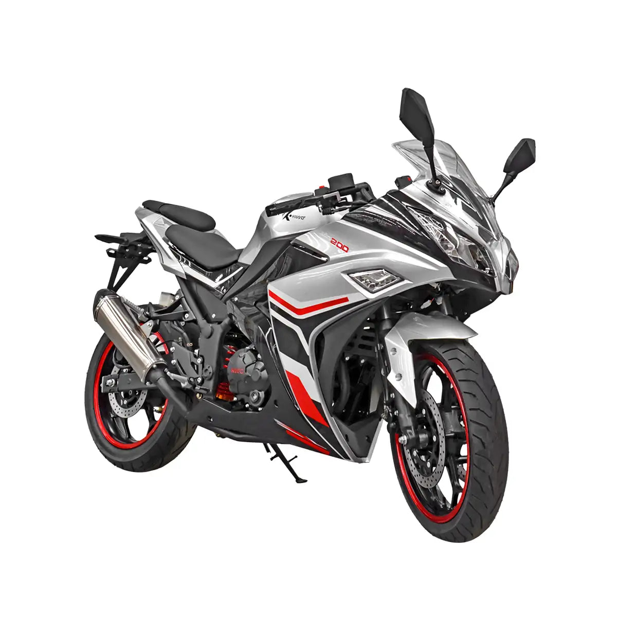 Motocicleta Kiwo KM 200 2025, Color Gris