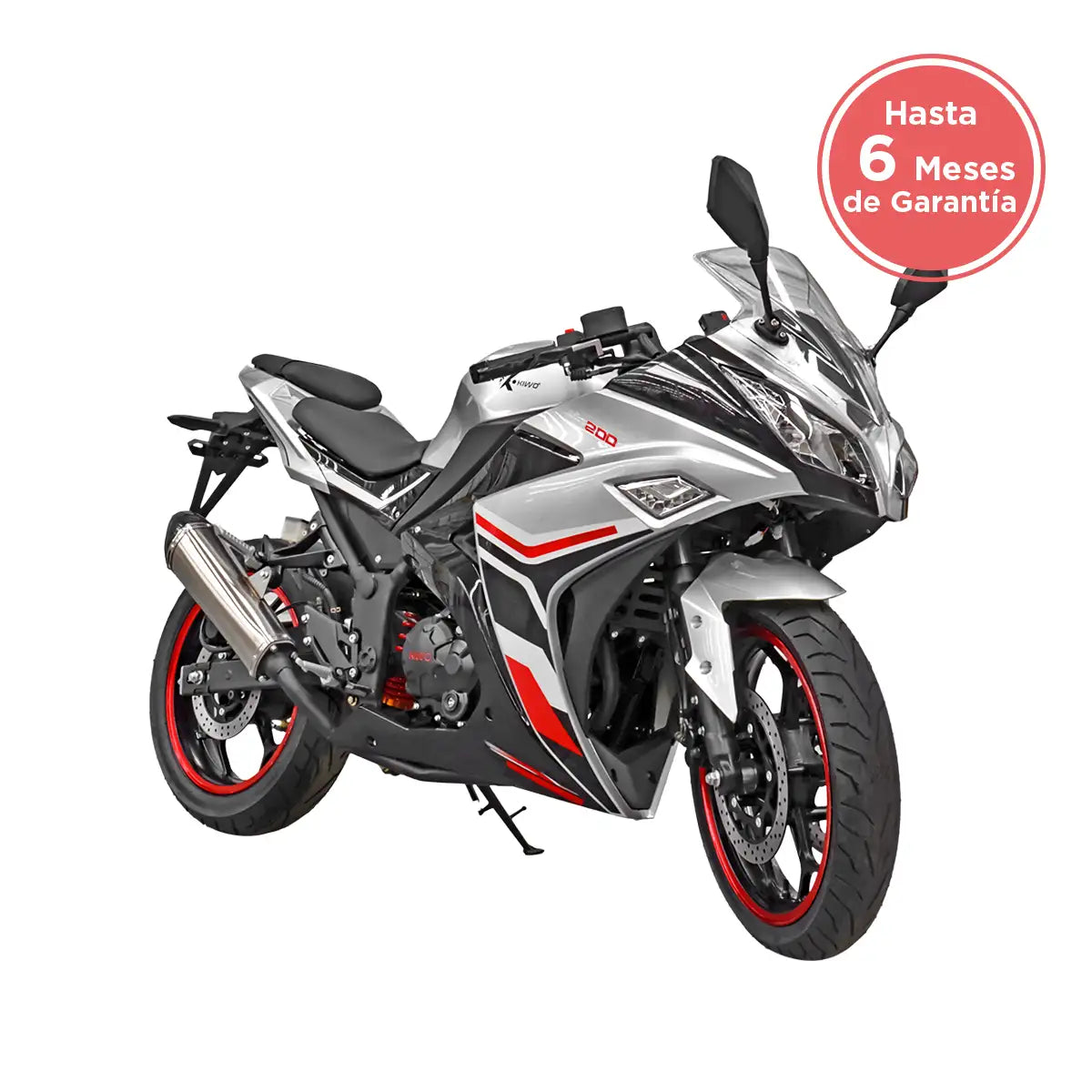 Motocicleta Kiwo KM 200 2025, Color Gris