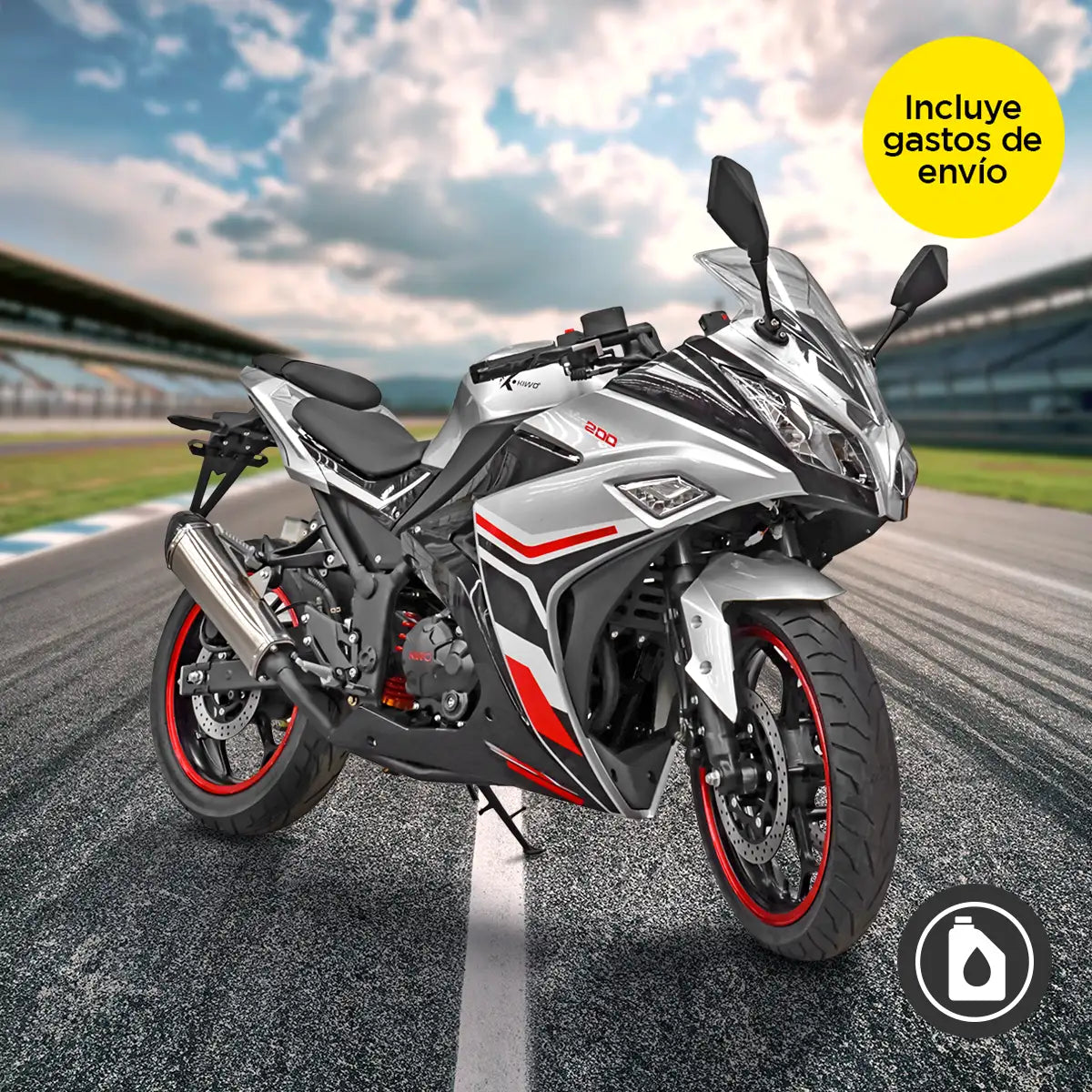 Motocicleta Kiwo KM 200 2025, Color Gris