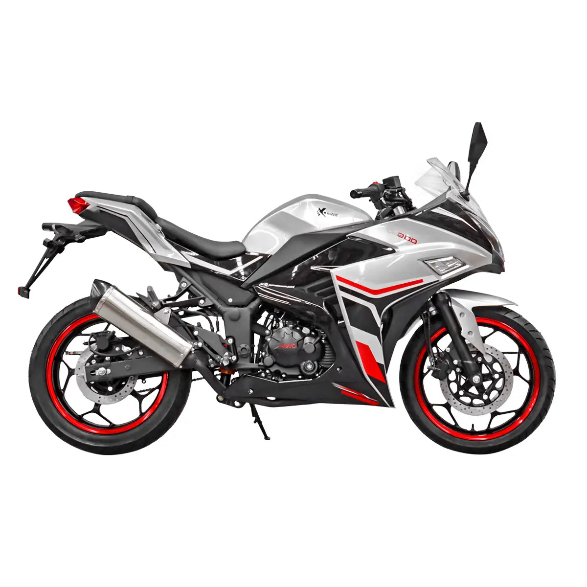 Motocicleta Kiwo KM 200 2025, Color Gris