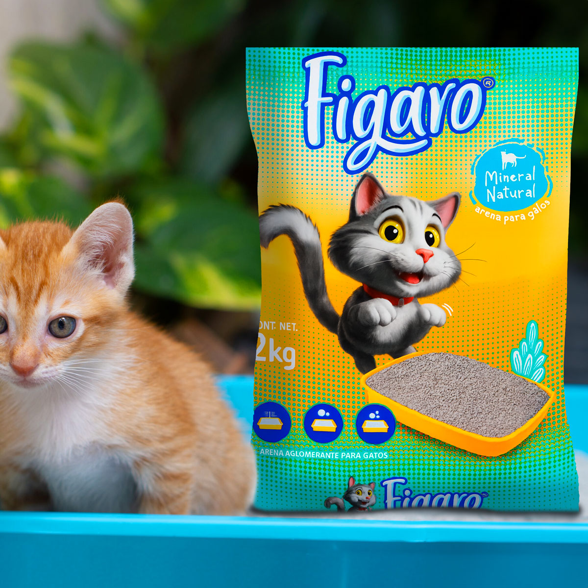 Arena para Gato, Figaro, 2 kg