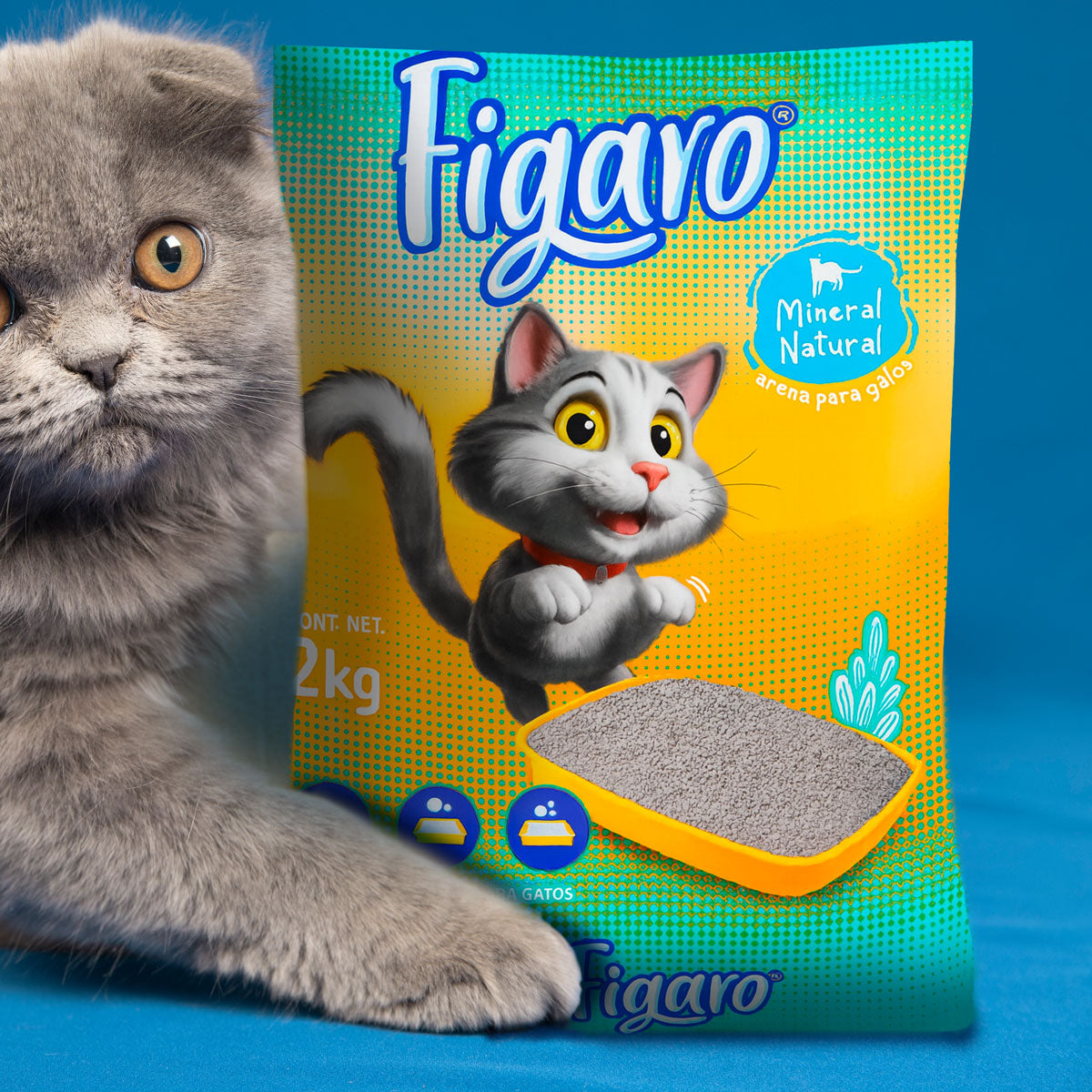 Arena para Gato, Figaro, 2 kg