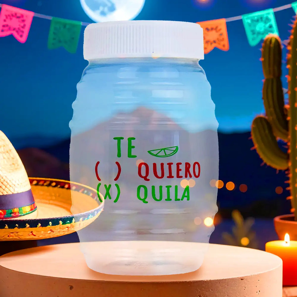 Vaso Barrilito con Tapa Color Blanco