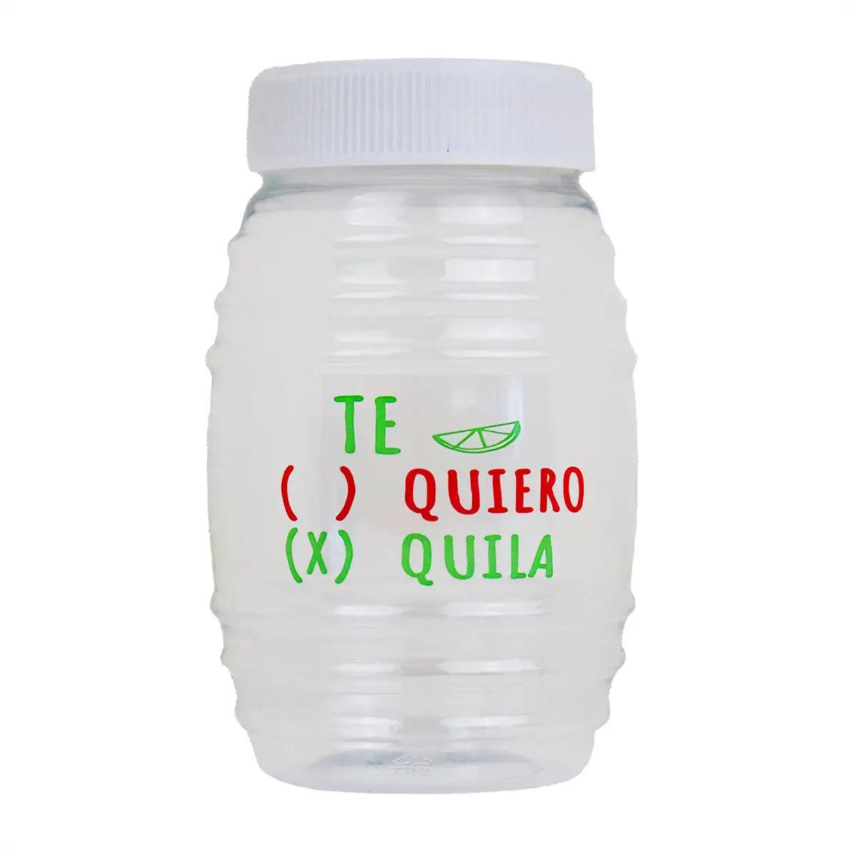 Vaso Barrilito con Tapa Color Blanco