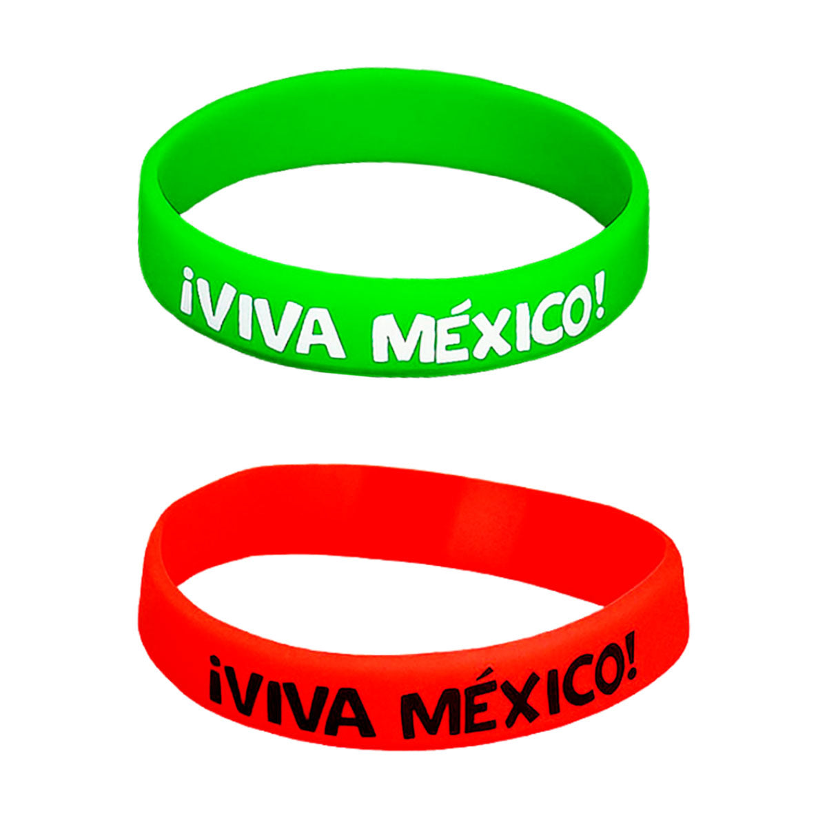 Pulseras de Silicona con Diseño de Fiestas Patrias, 4 pzas