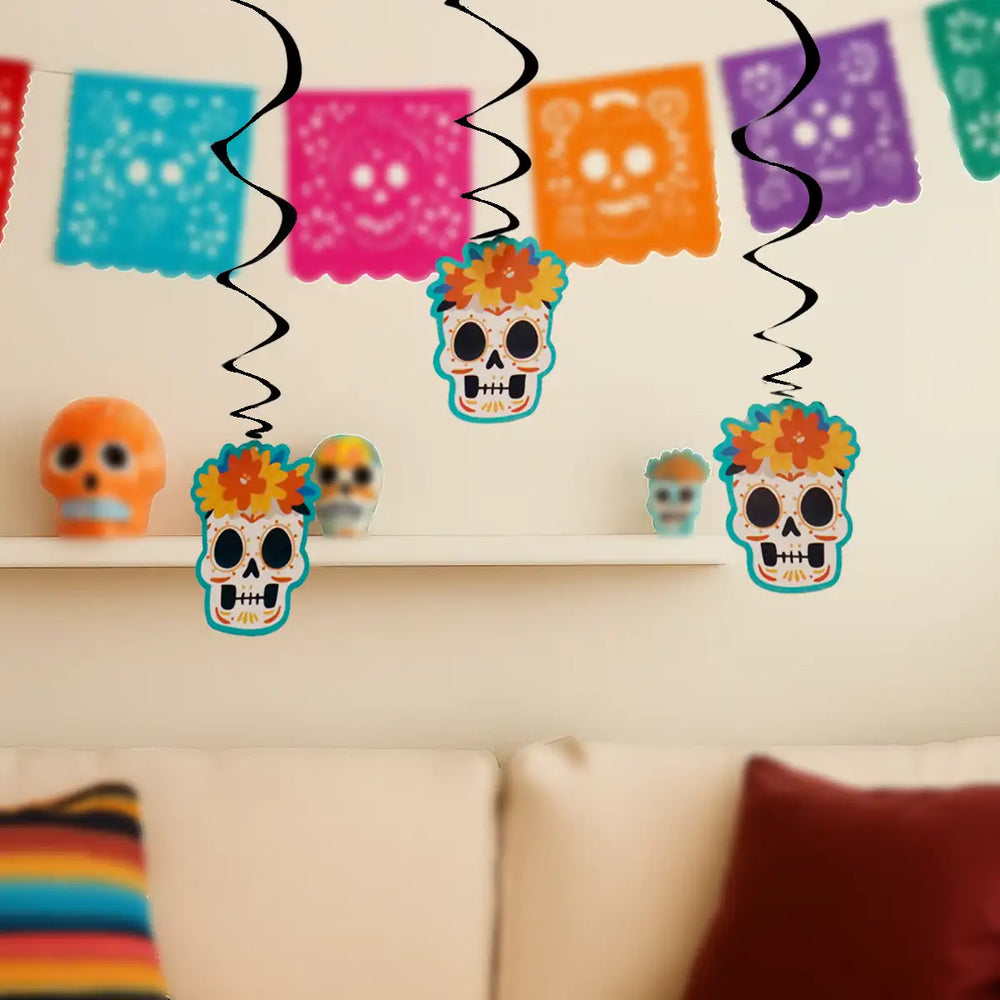 Catrín, Decoraciones Colgantes con Espiral, 3 pzas