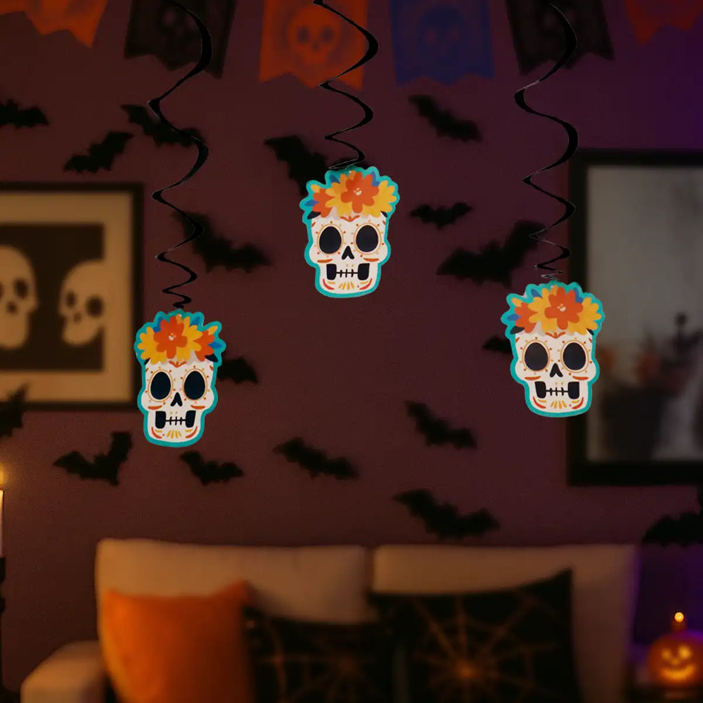 Catrín, Decoraciones Colgantes con Espiral, 3 pzas