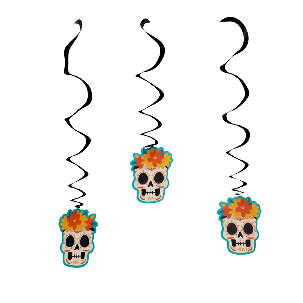 Catrín, Decoraciones Colgantes con Espiral, 3 pzas