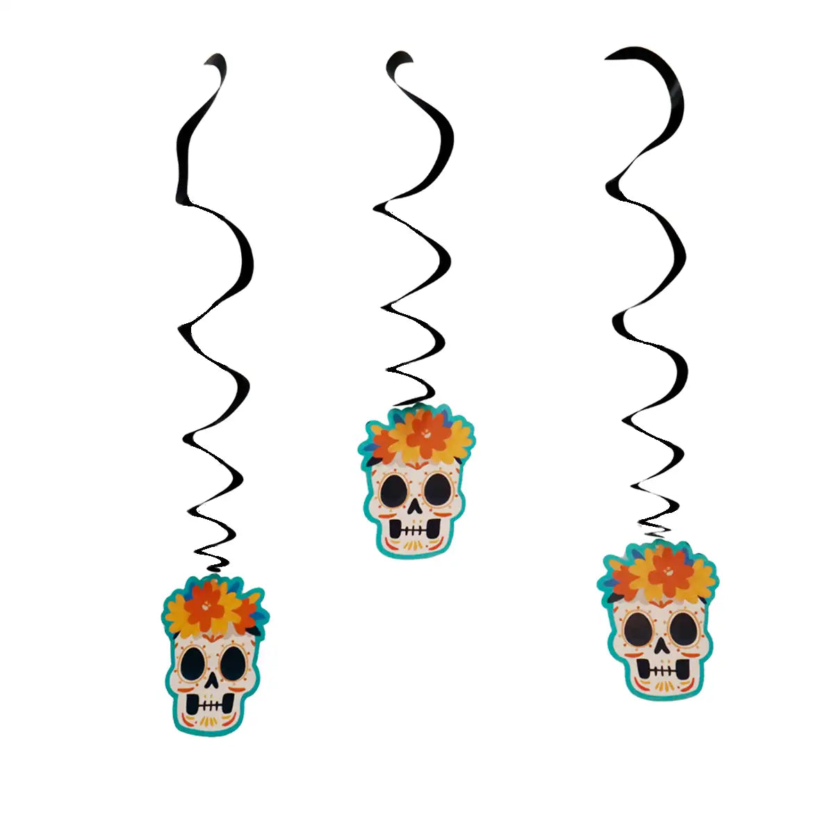 Catrín, Decoraciones Colgantes con Espiral, 3 pzas