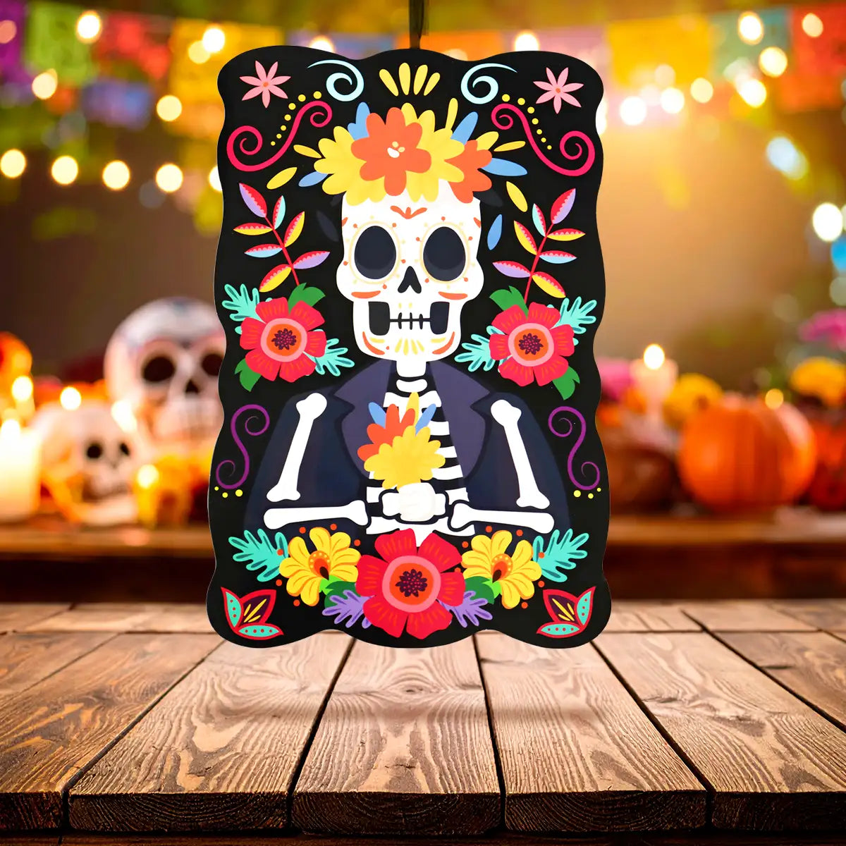 Catrín, Decoración de Papel, Día de Muertos