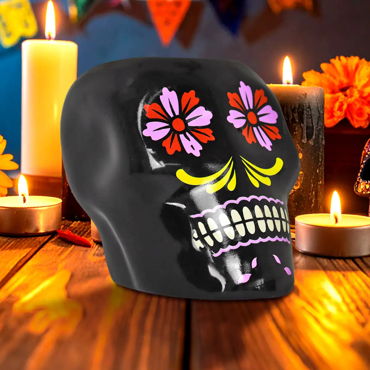 Cráneo, Portavela, Flores