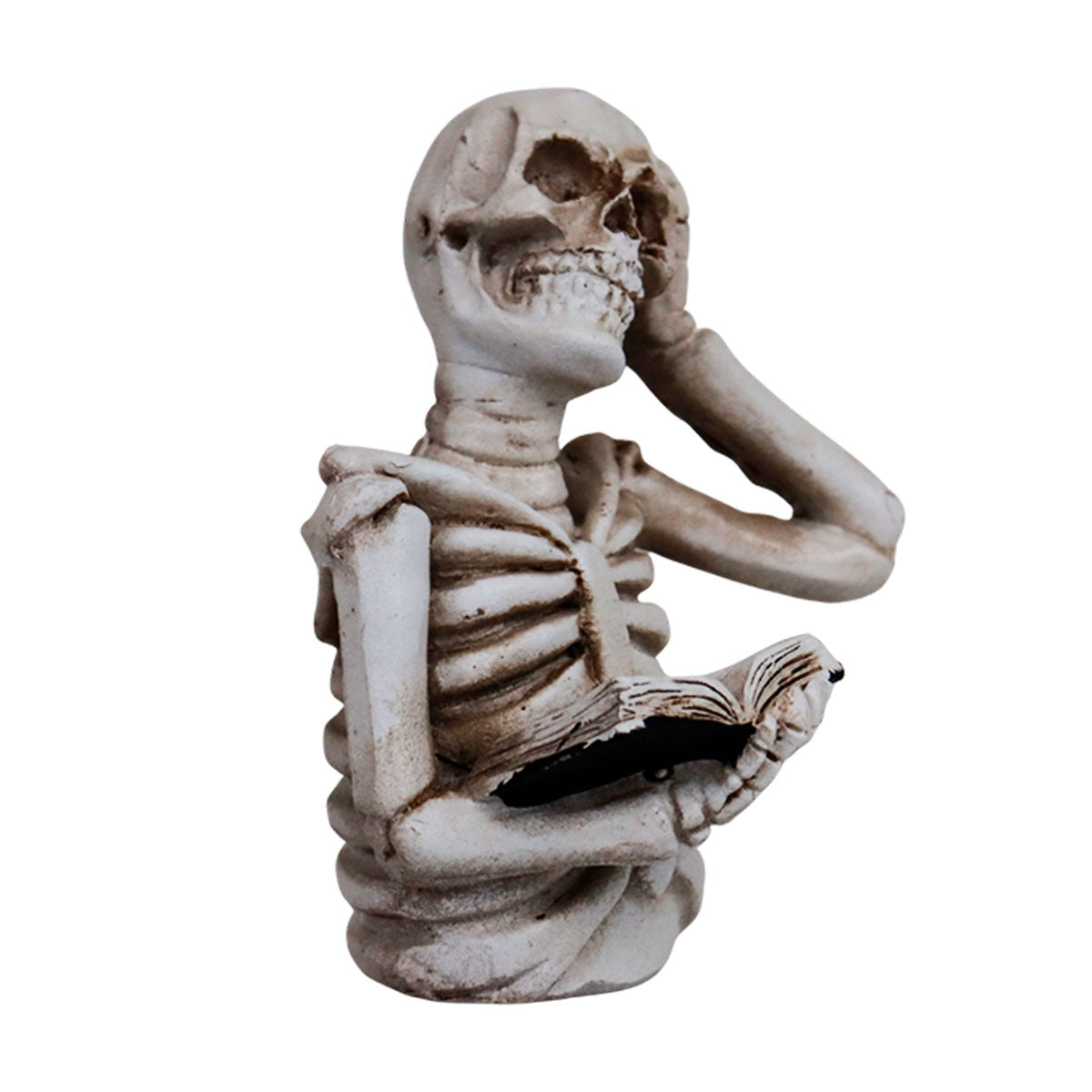 Esqueleto Pensando, Figura de Cerámica, Halloween