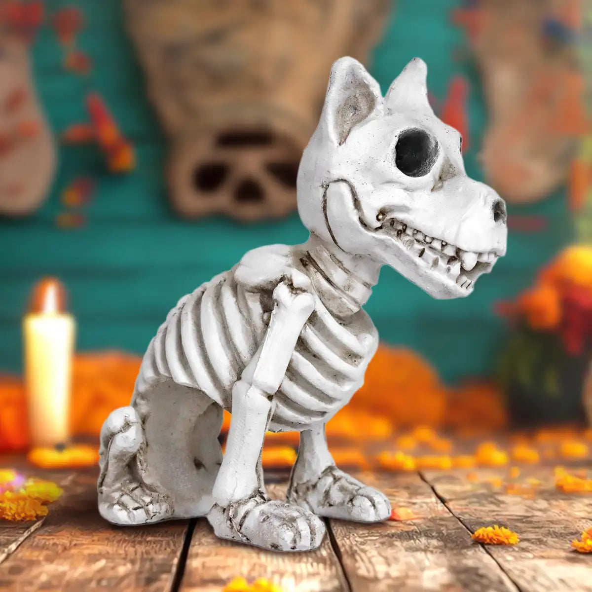 Esqueleto de Perro, Figura de Cerámica