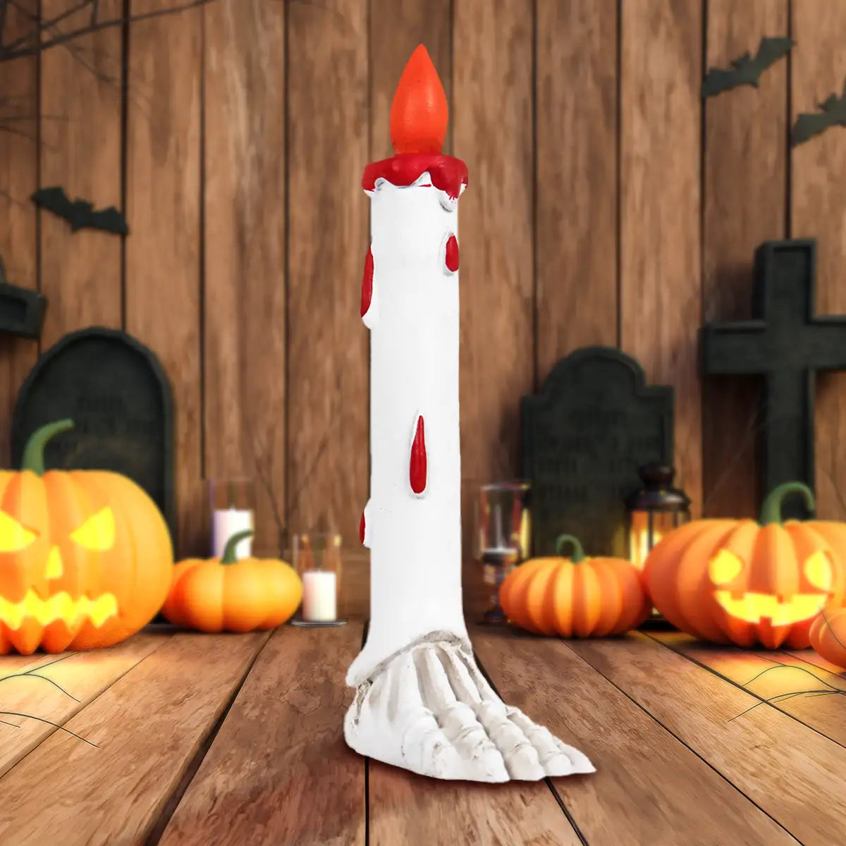 Vela, Decoración de Cerámica, Color Blanco