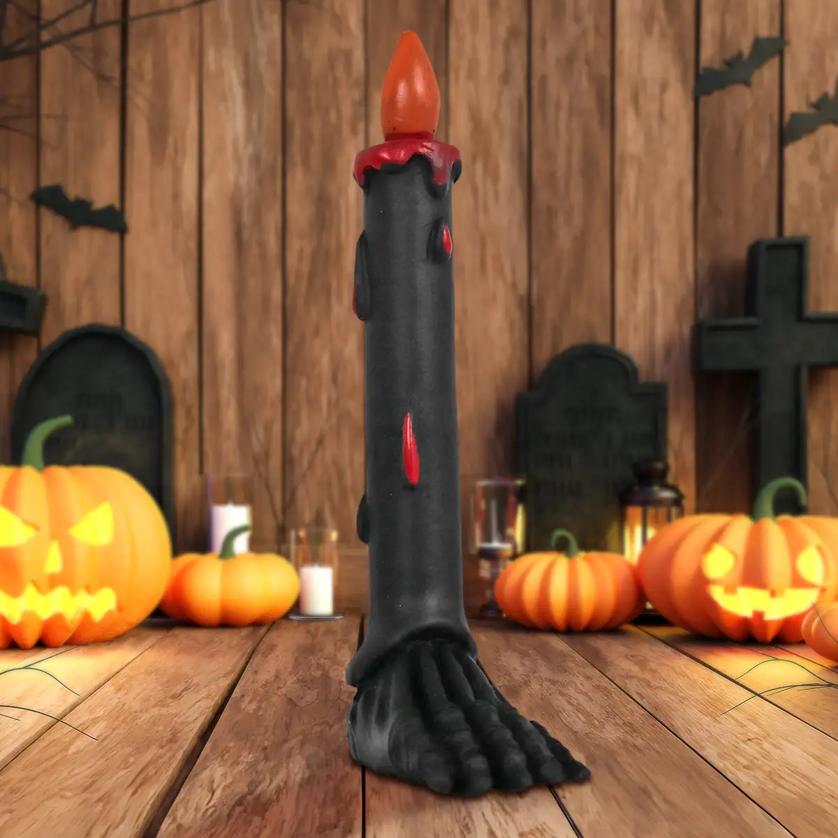 Vela, Decoración de Cerámica, Color Negro