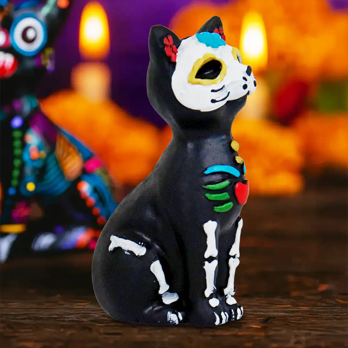 Gatito, Figura de Cerámica, Día de Muertos