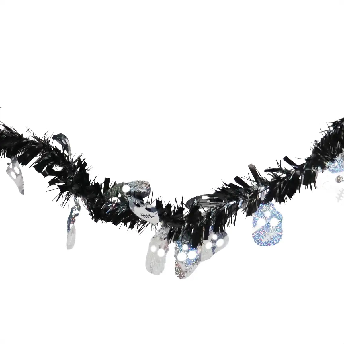 Guirnalda de Tinsel, Halloween, Color Negro