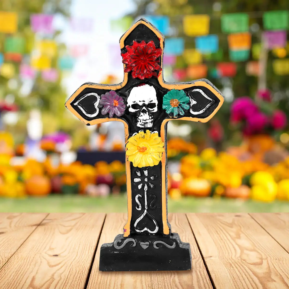 Cruz, Calavera, Decoración de Cerámica, Colores