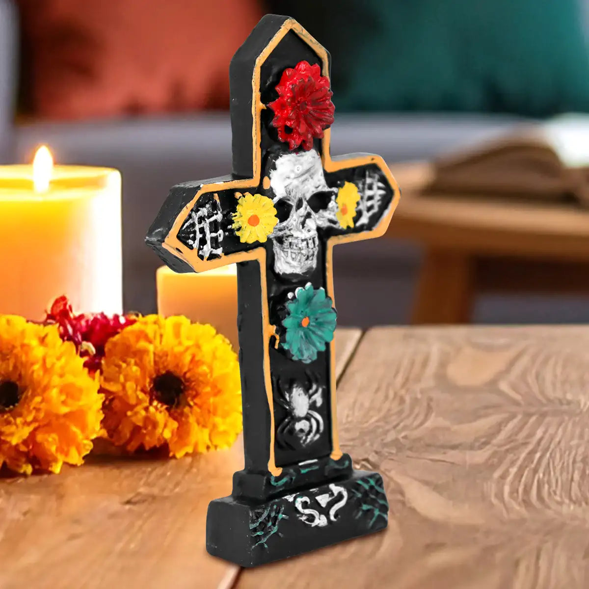 Cruz, Calavera, Decoración de Cerámica