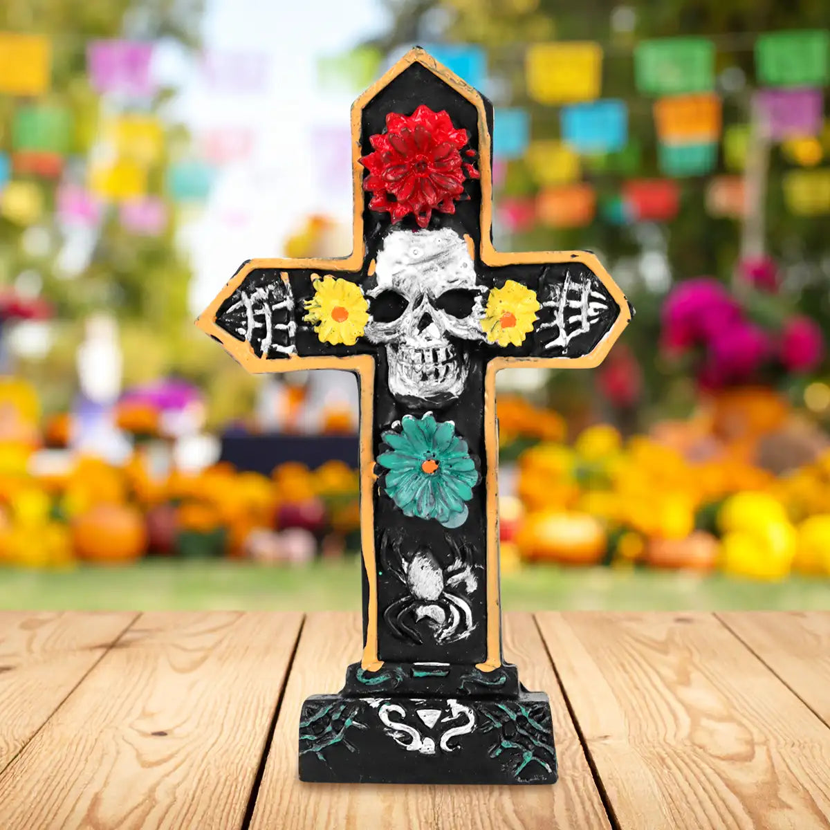 Cruz, Calavera, Decoración de Cerámica