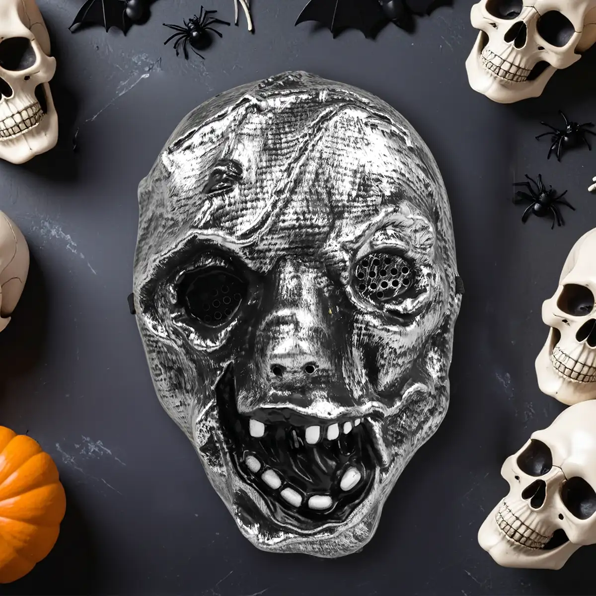 Máscara de Plástico, Color Plata