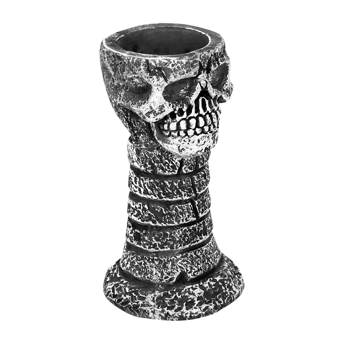 Calavera, Portavela, Color Gris