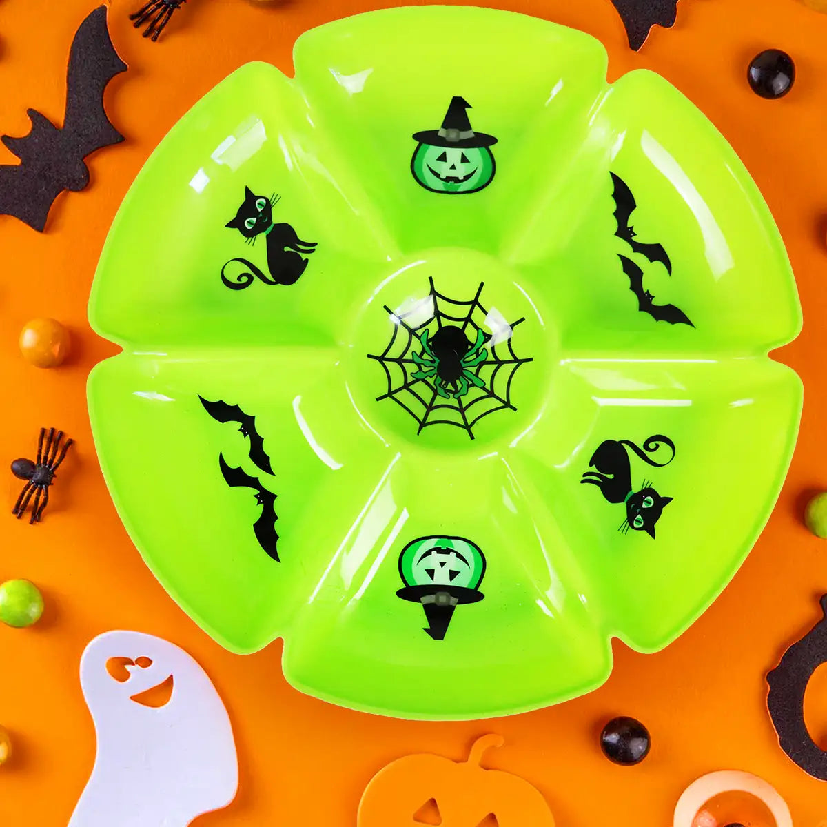 Bandeja Botanera, 7 Divisiones, Color Verde