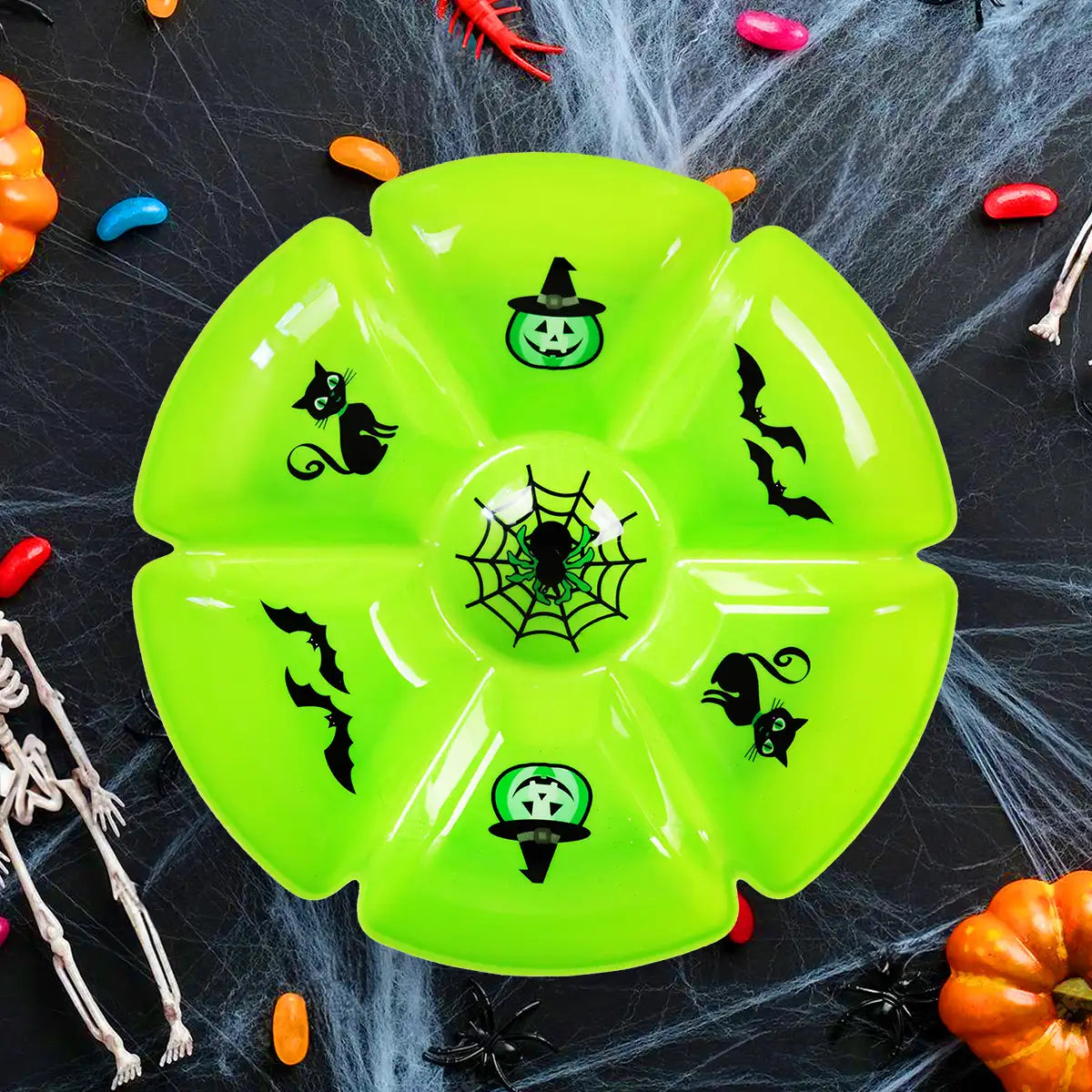 Bandeja Botanera, 7 Divisiones, Color Verde