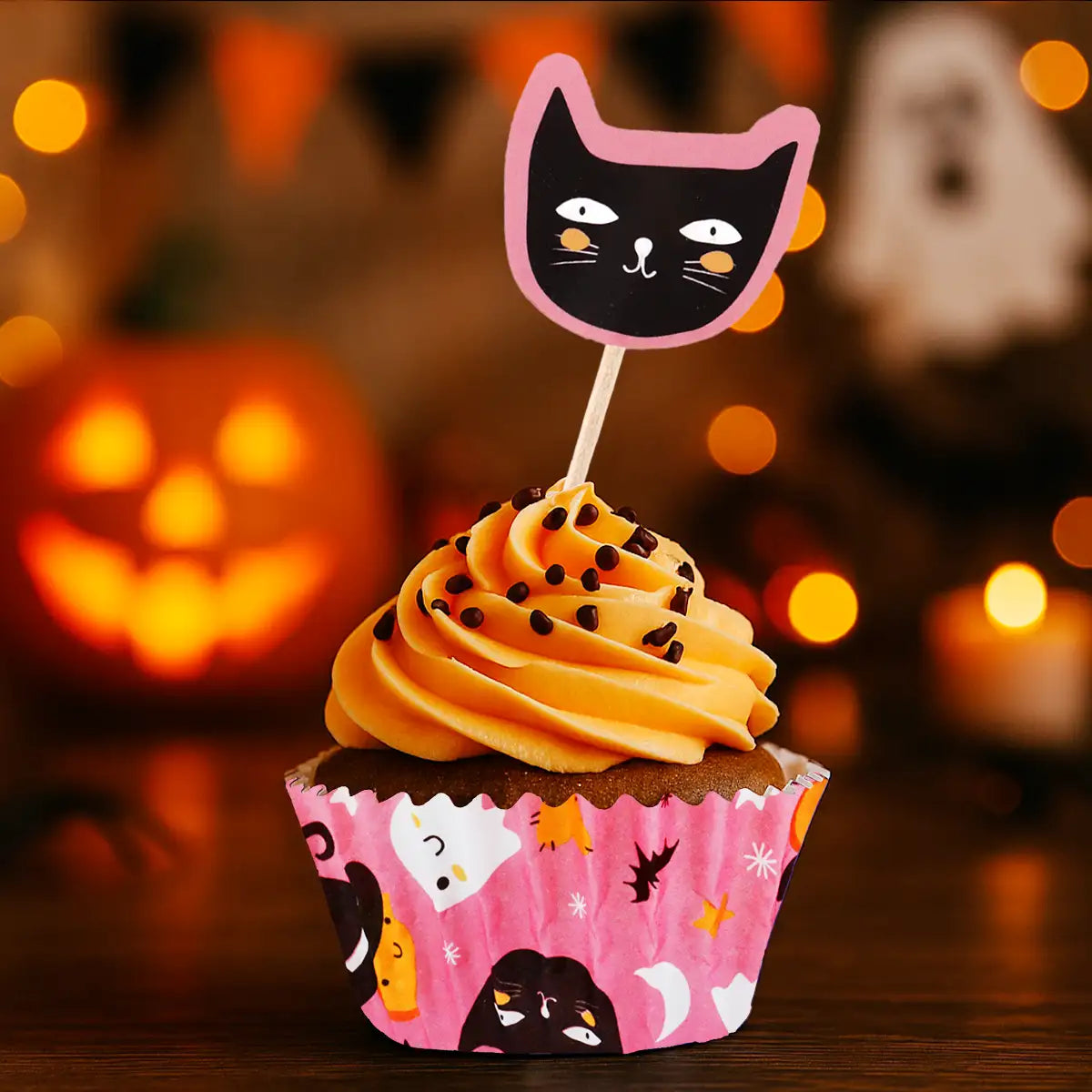 Set de Capacillos, Halloween, Color Rosa