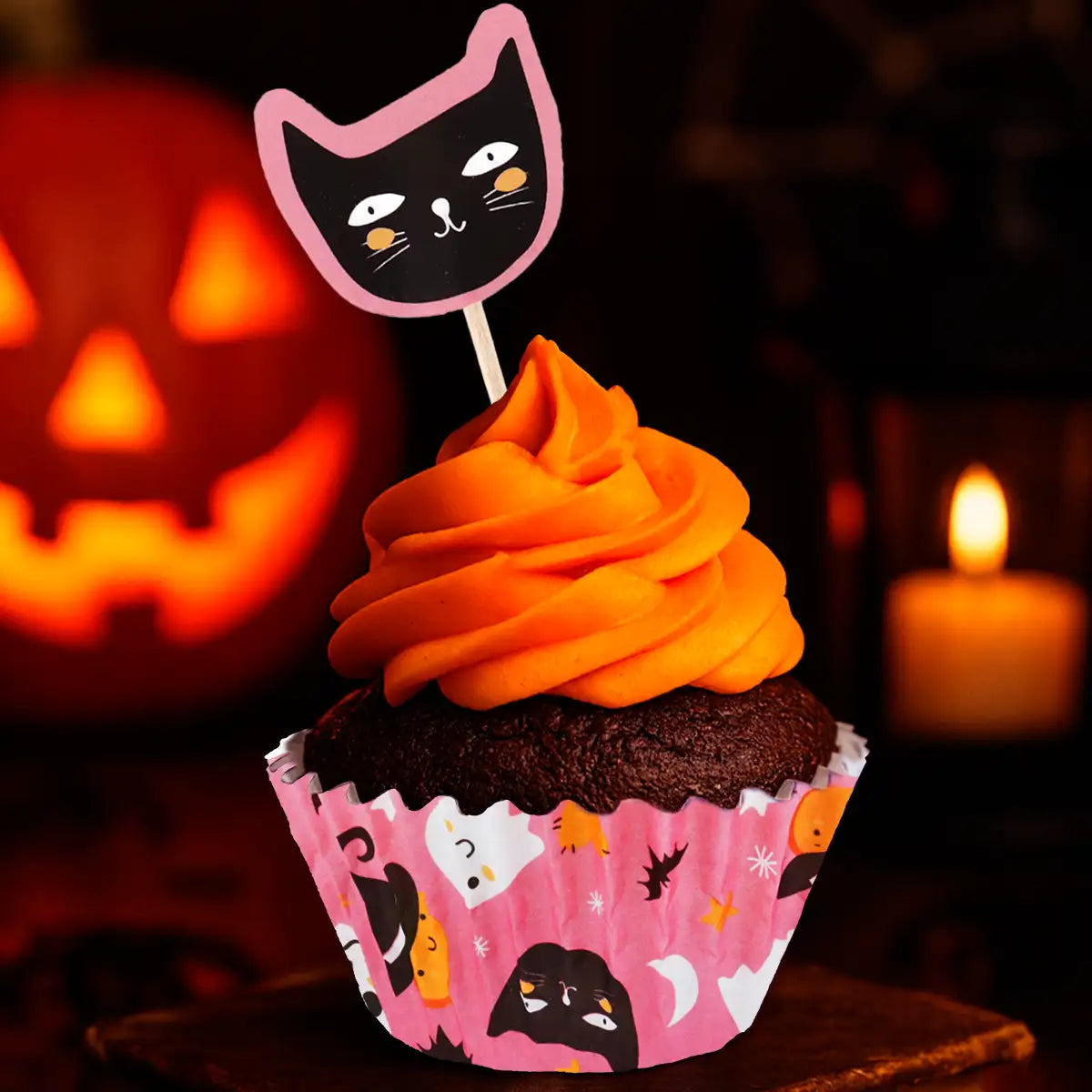 Set de Capacillos, Halloween, Color Rosa